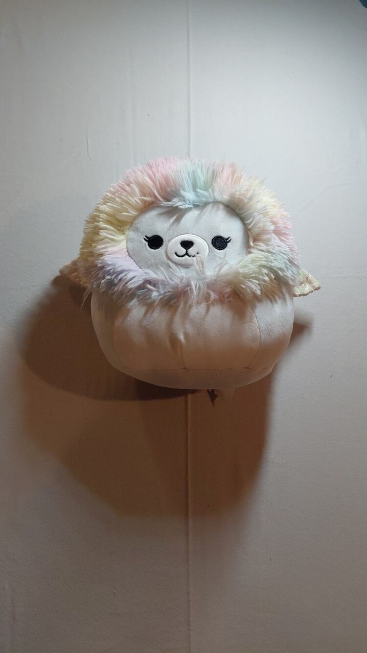 Squishmallow Lenori the Griffin Winged Pastel Rainbow Mane 8 inch Plush Stuffed